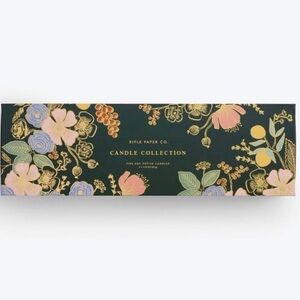 Rifle Paper Co. Floral Candle Set with Gold Accents